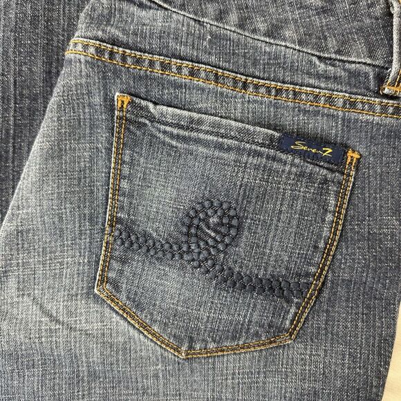 Seven 7 Jeans Women's 14 Boot Cut Stretch‎ Medium Wash Casual Classic Denim - Picture 1 of 12